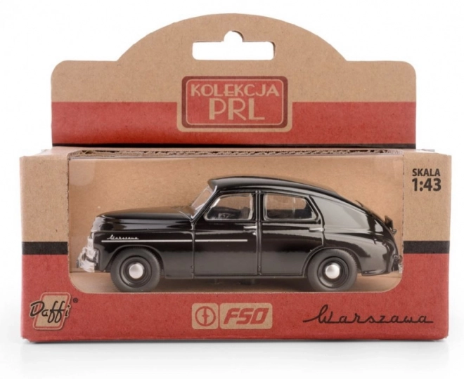 Vintage PRL Warsaw Model Car - Black