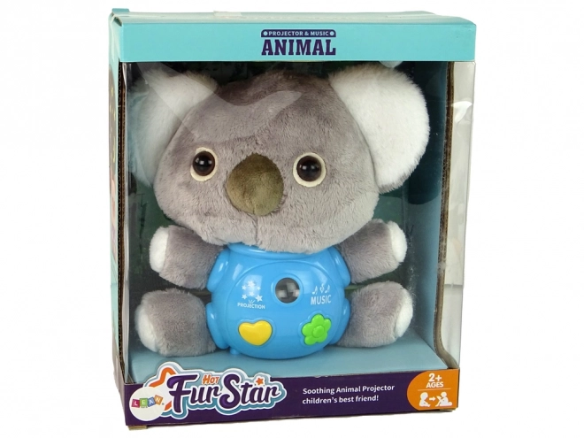 Interactive Grey Koala Projector Toy