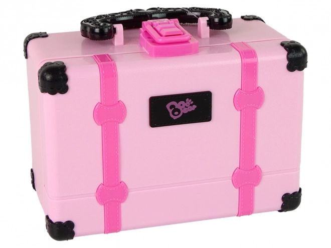 Children's Pink Cosmetic Set with Vanity Case