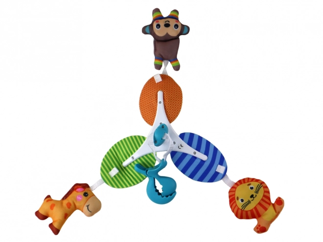 Classic Baby Crib Mobile with Animal Clips