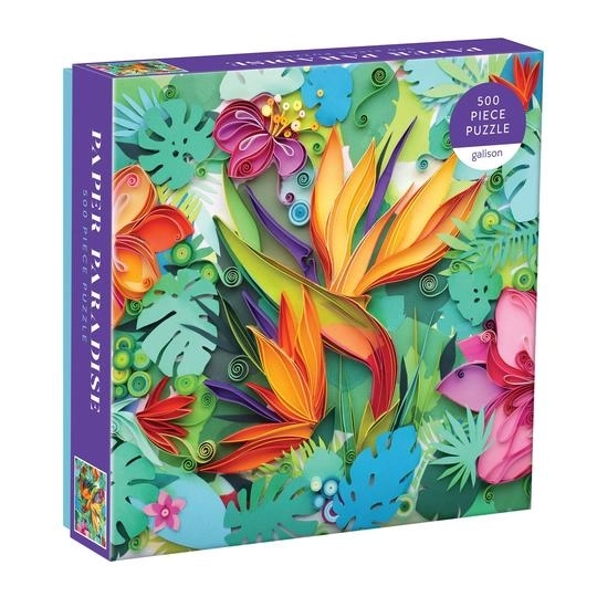 Galison Tropical Paper Paradise Puzzle 500 Pieces