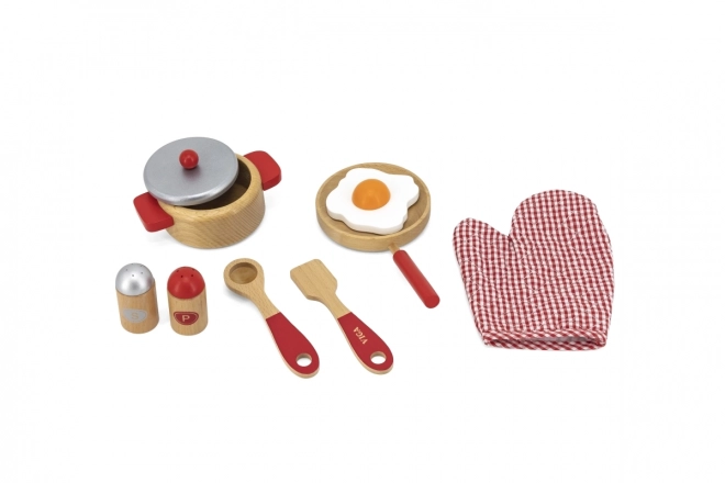 Wooden Kitchen Set - Red