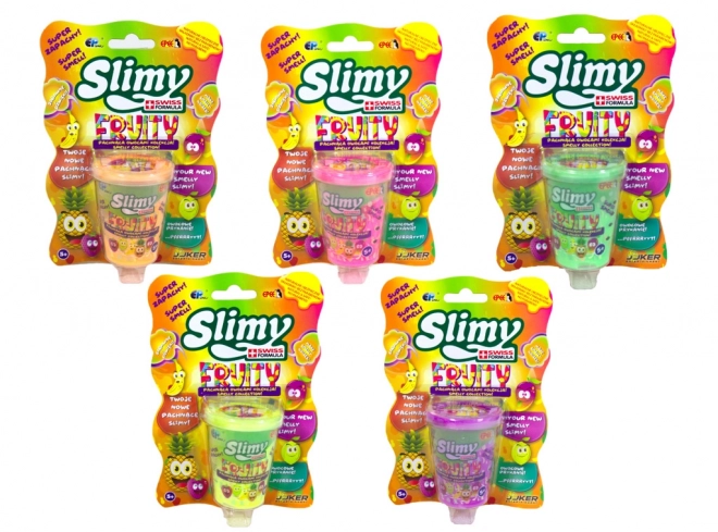 Fruit-Colored Slime in Plastic Box