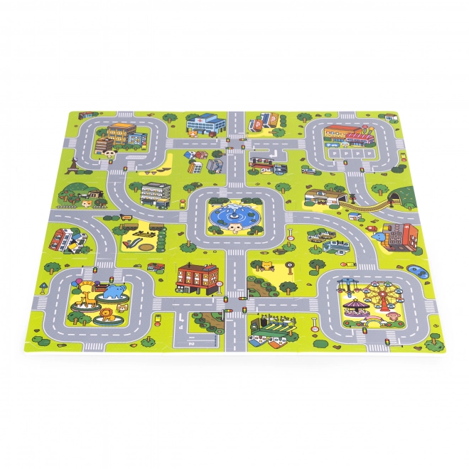 Children's Puzzle Foam Play Mat Town Design