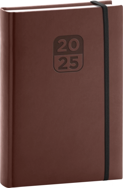 Daily Planner Aprint Top 2025 Brown