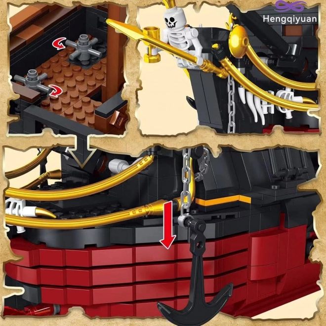 Pirate Ship Building Blocks Set