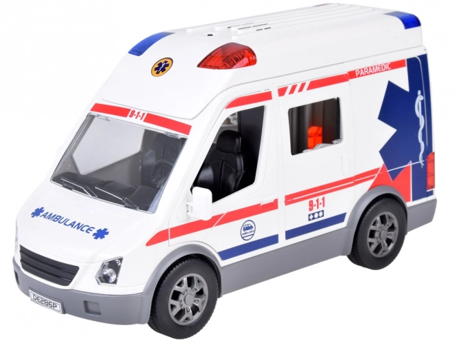 interactive ambulance play set with stretcher and sound