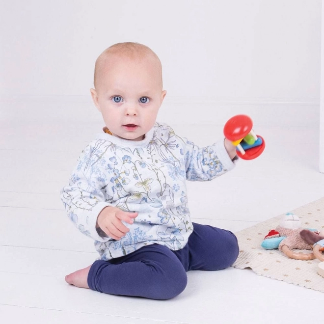 Colorful Wooden Baby Rattle