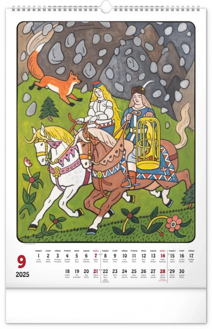 Wall Calendar Josef Lada 2025