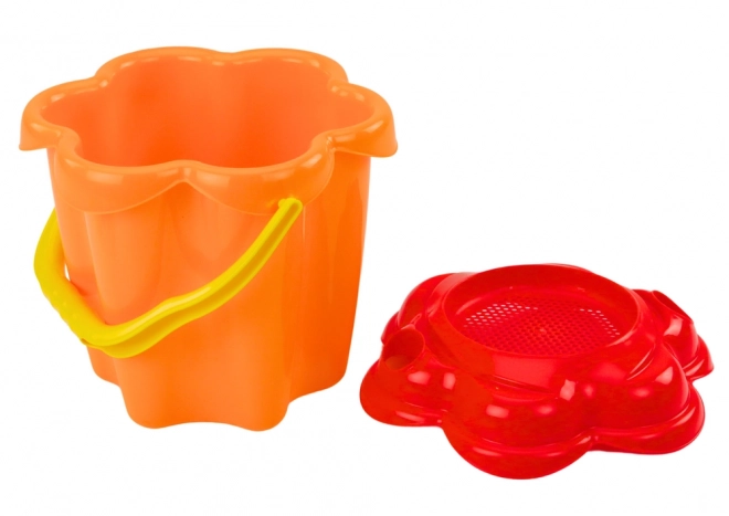 Colorful Sand Play Set with Bucket and Molds