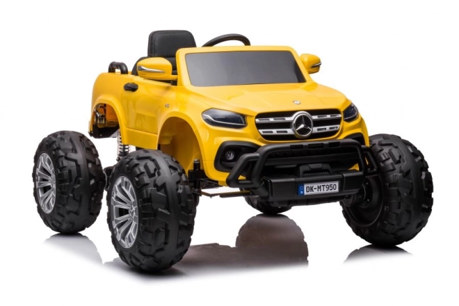 Battery-Powered Mercedes DK-MT950 4x4 Gold-Yellow Lacquer