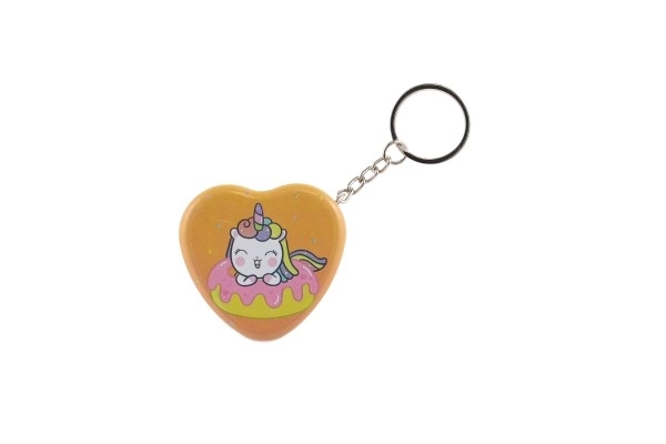 Heart-Shaped Unicorn Metal Keychain Box