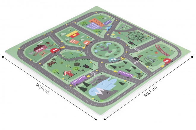 Large Eva Foam Children's Play Mat City Design