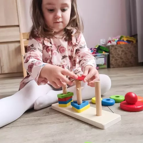 Wooden Shape Sorter Puzzle by Kruzzel