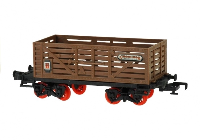 Large Electric Train Set with Glowing Carriages