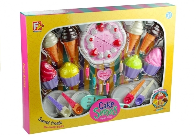 Large Birthday Party Set with Cake