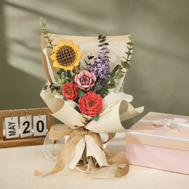 RobTime 3D Wooden Puzzle Bouquet