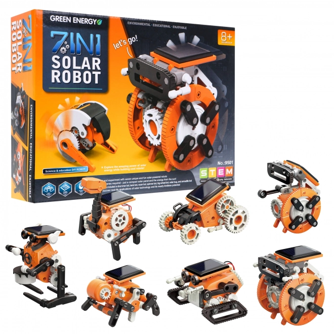 7-in-1 Solar Robot Building Kit for Kids 8+