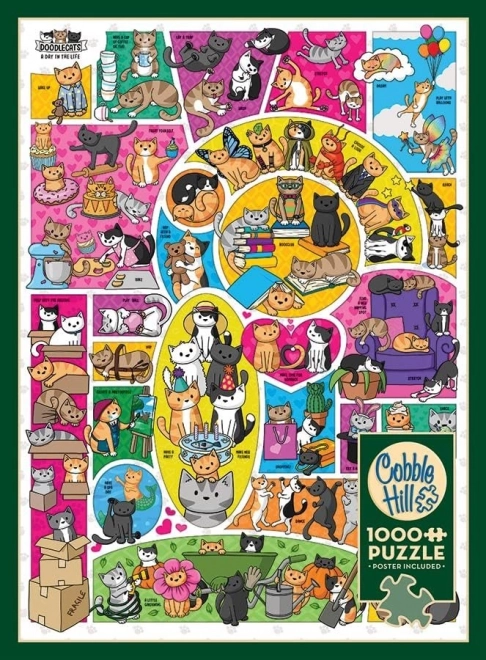 Cobble Hill Doodlecats Puzzle 1000 Pieces