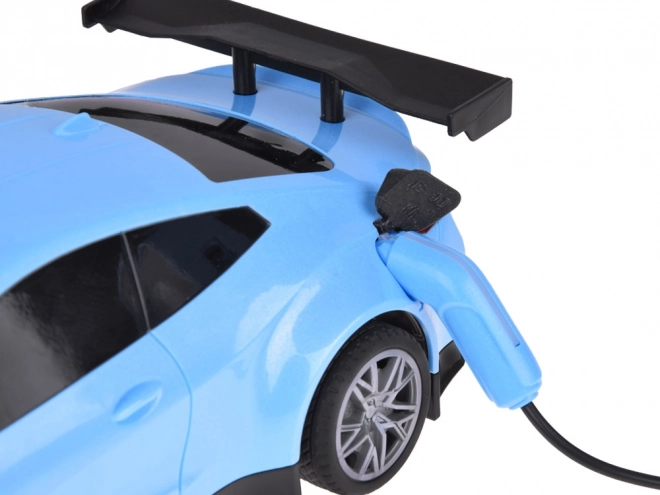 Remote Control Electric Car with Charging Station and Colorful Lights