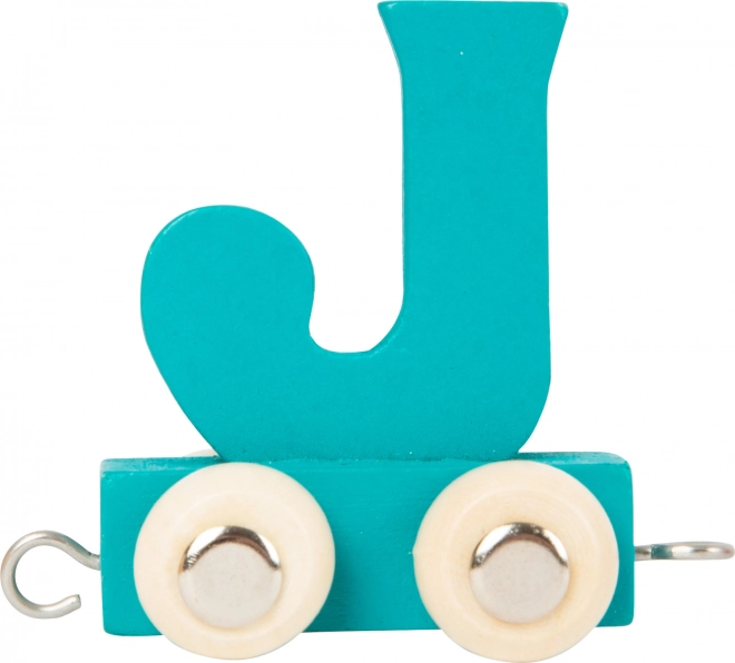 Small Foot Wooden Train Colorful Alphabet Letter J