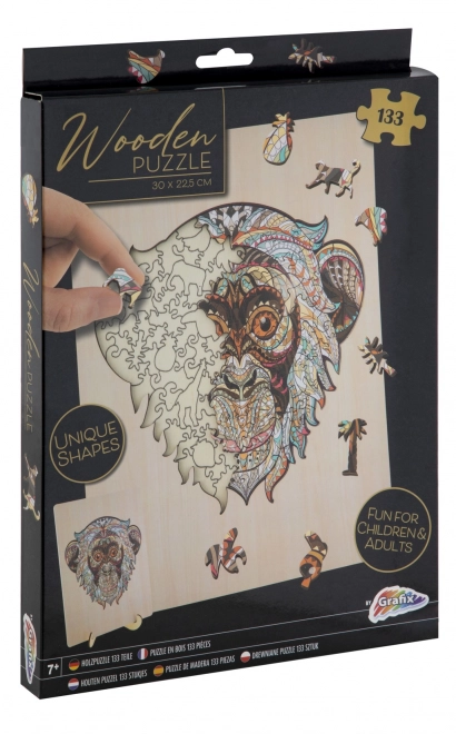 Grafix Monkey Outline Puzzle 133 Pieces