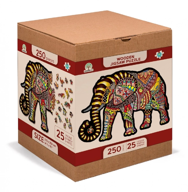 Wooden Magic Elephant Puzzle