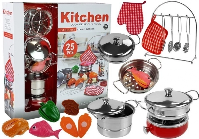 Little Chef Stainless Steel Cookware Set