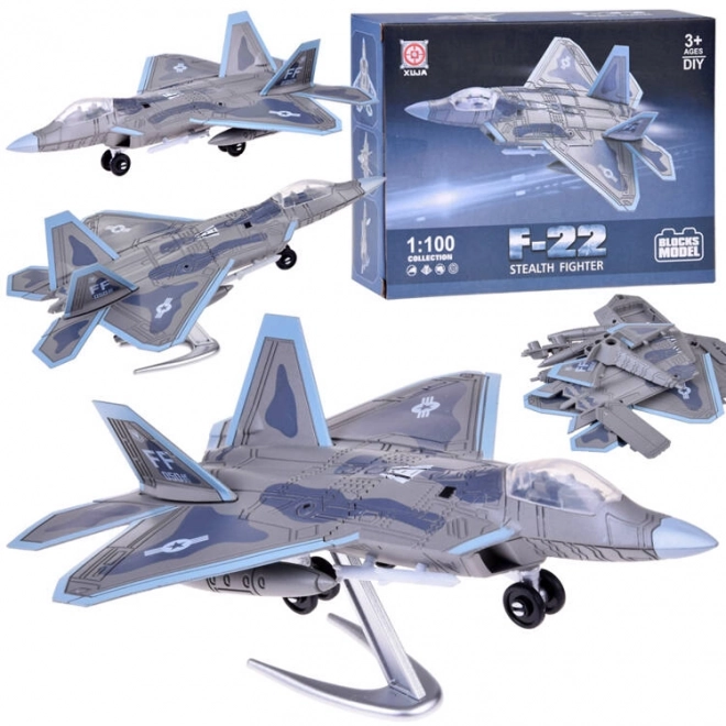 Building Blocks Jet Plane F-22 Model