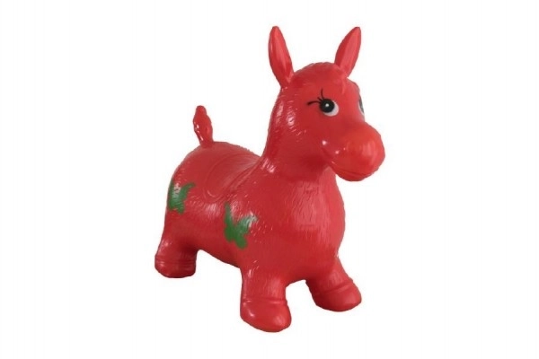 Red Inflatable Bouncing Horse Toy