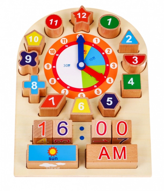 Wooden Educational Clock Board for Kids