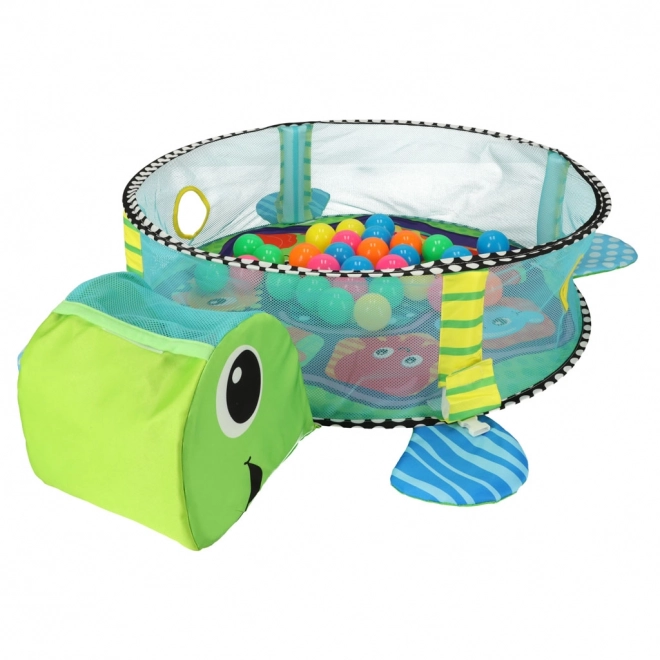 Educational Play Mat 3-in-1 Turtle Playpen with 30 Balls