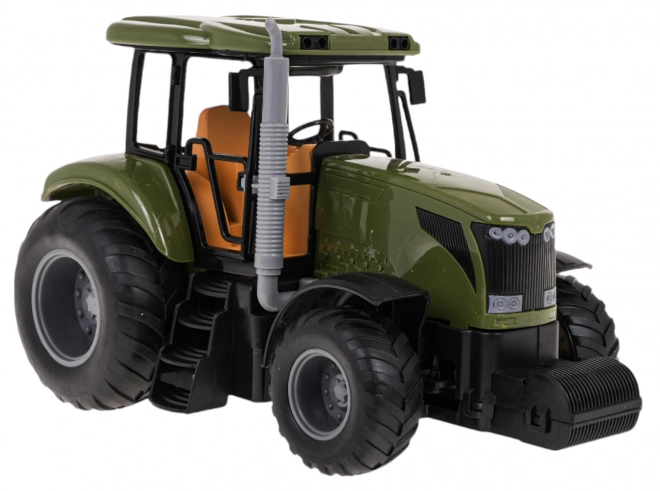 Green Remote Control Tractor with Trailer