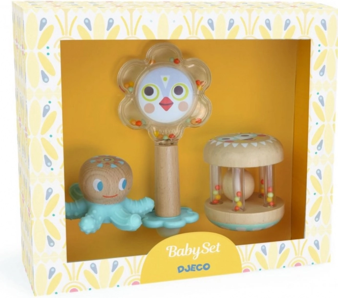 Teether and Rattle DJECO Baby White
