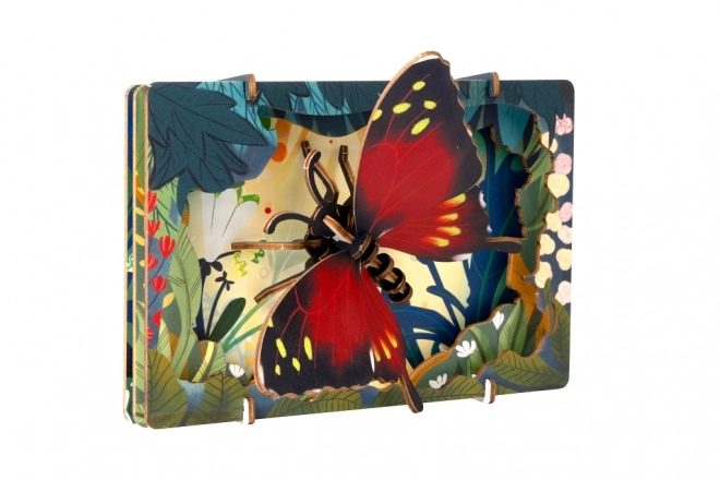 Wooden 3D Puzzle Butterfly