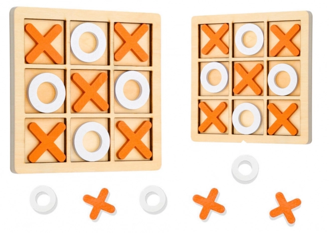 Strategic Wooden Tic Tac Toe Game