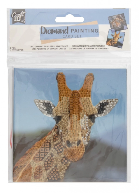 Stone Painting Diamond Cards 2 pcs 13x13 cm