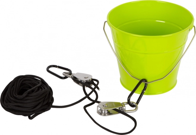 Small Foot Pulley with Bucket