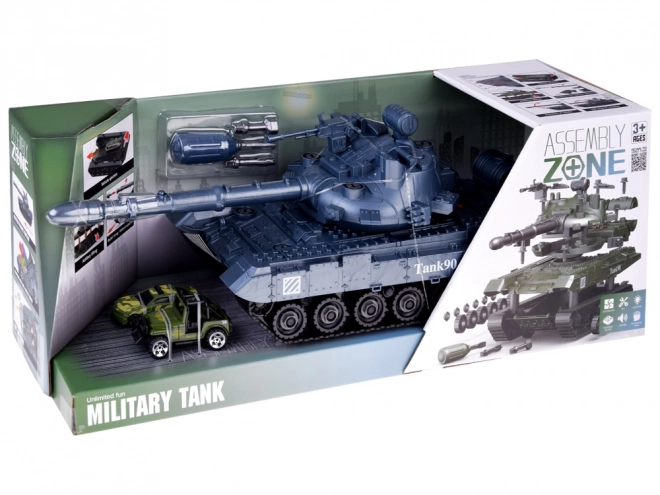 Build and Play Tank with Screwdriver and Sounds