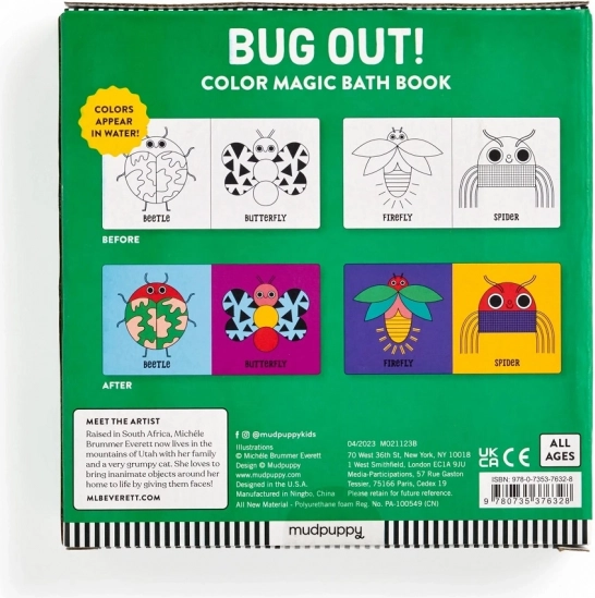 Mudpuppy Bath Book Bugs