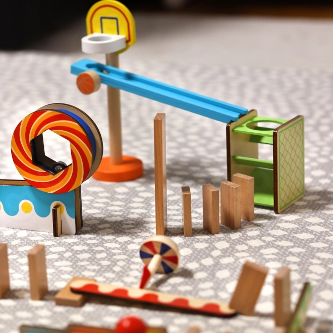 Verrückte Holz-Domino-Spiele