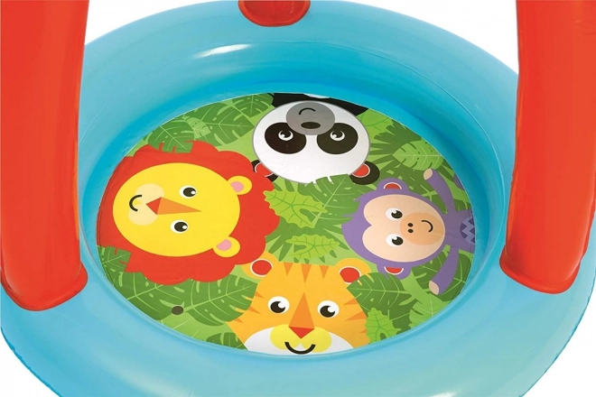 Fisher Price Cradle with Canopy and Balls Animal Friends 89 x 89 x 84 cm