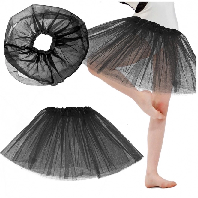 Tutu Costume Black Tulle Skirt