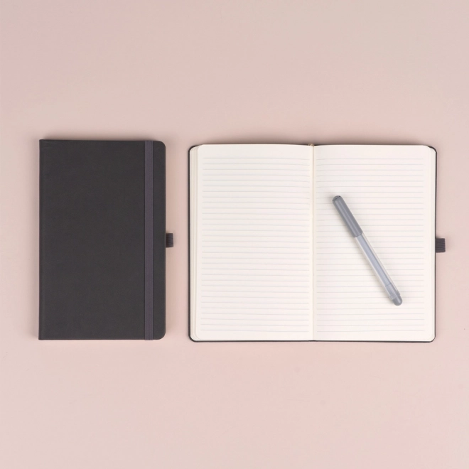 Notique Gray Lined Notebook