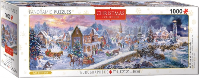 Seaside Holiday Panoramic Puzzle