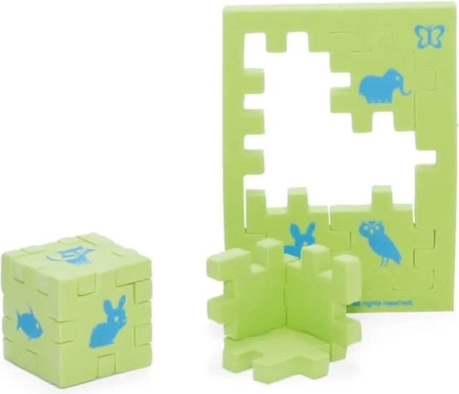 Happy Cube Junior – životinje (1 kocka) pjenaste 3D puzzle