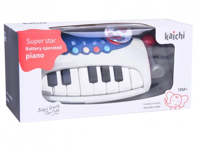 Interactive Musical Piano with Microphone for Children