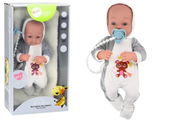 Baby Doll with Pacifier Blanket Body Accessories Set