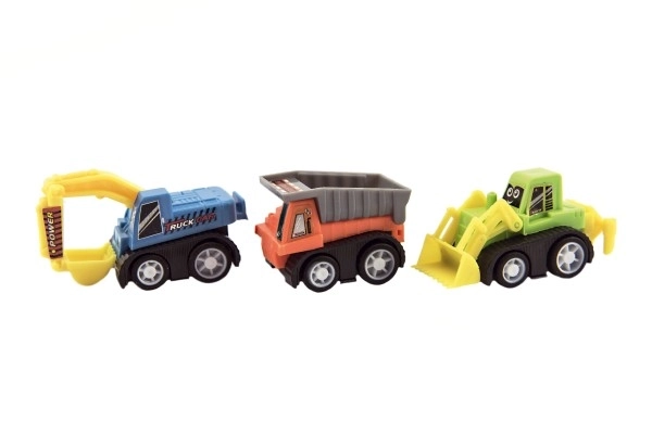 Mini Construction Vehicles Toy Set