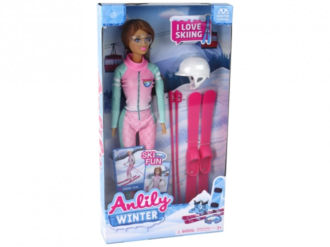 Anlily Ski Doll Set